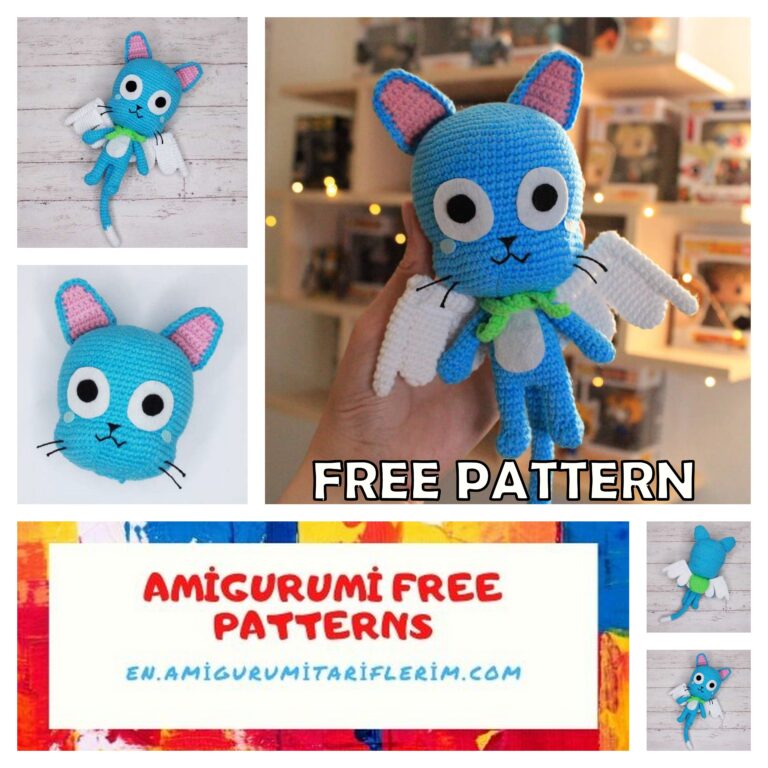 Winged Cat Amigurumi Free Pattern