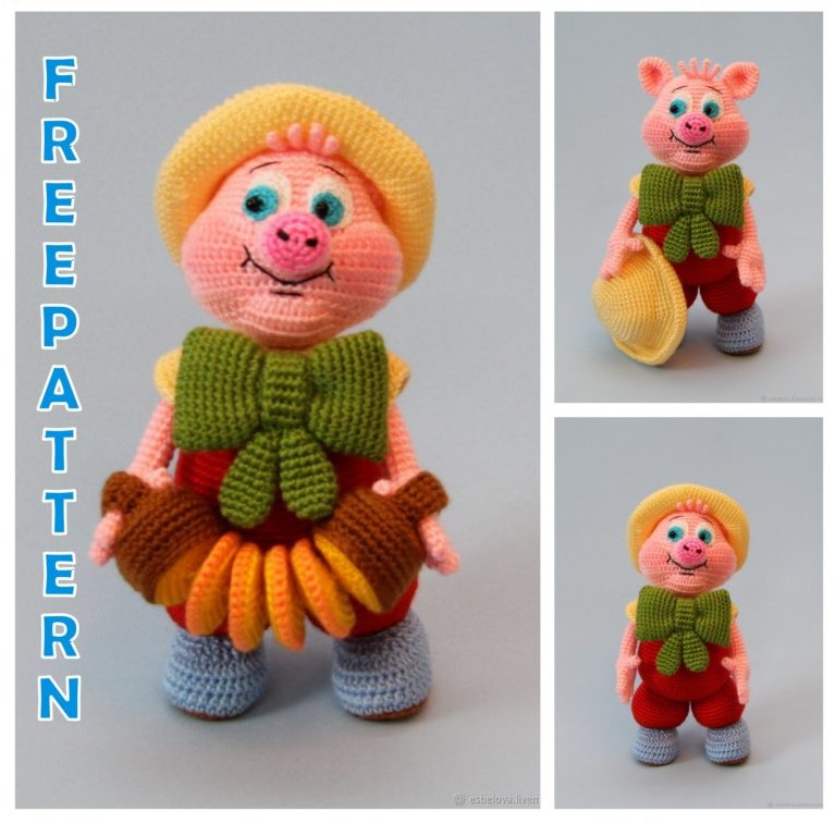 Amigurumi Piggy Free Crochet Pattern