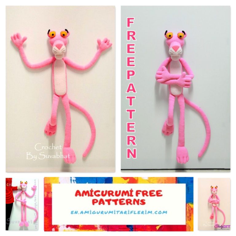 Amigurumi Pink Panther Free Crochet Pattern