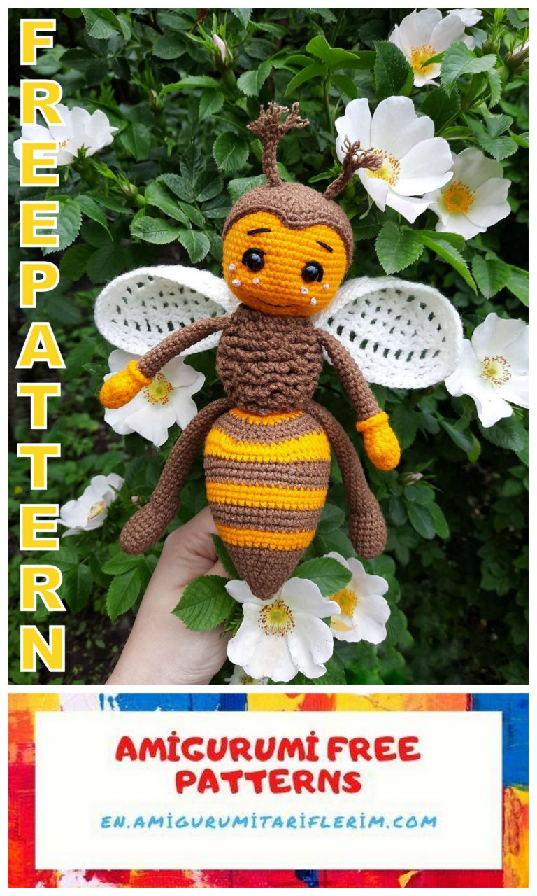 Cute Fly Bee Amigurumi Free Crochet Pattern