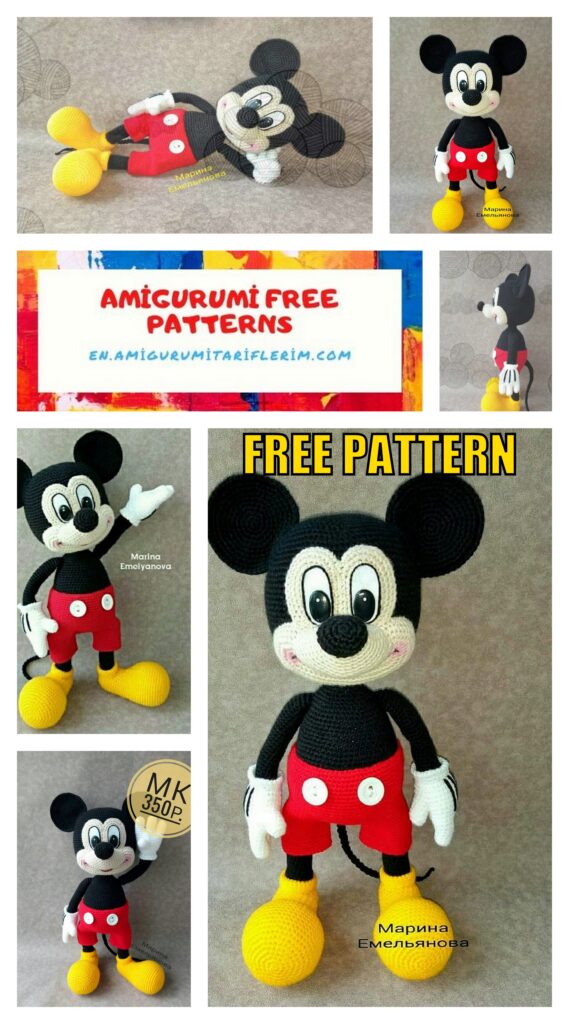 Mickey Mouse Amigurumi Free Pattern – Csr.life