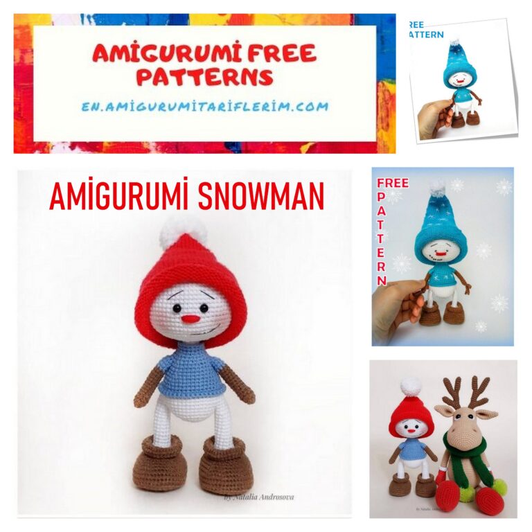 Cute Snowman Amigurumi Free Crochet Pattern