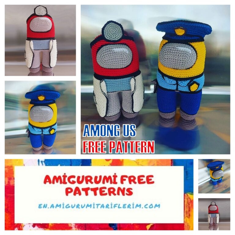 Among Us Amigurumi Free Pattern