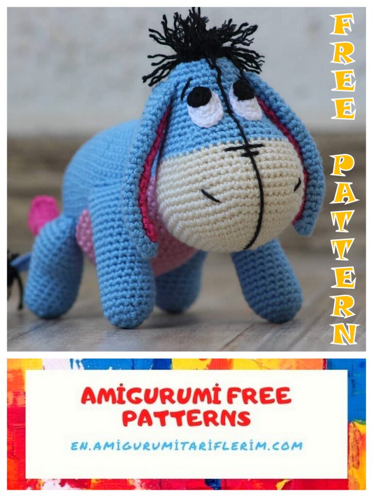 Donkey Eeyore Amigurumi Free Crochet Pattern