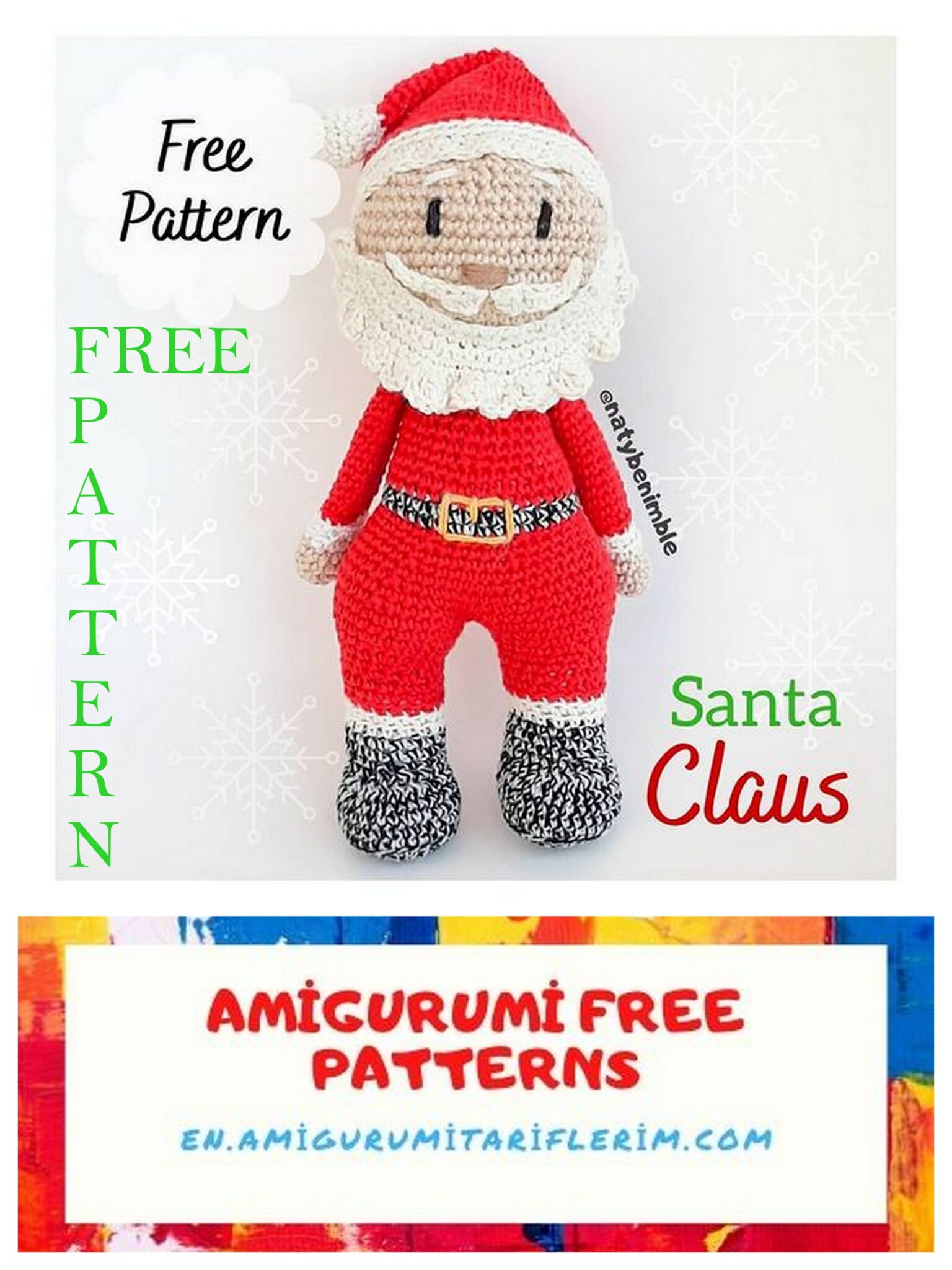 Amigurumi Santa Claus Free Pattern – En.amigurumitariflerim.com