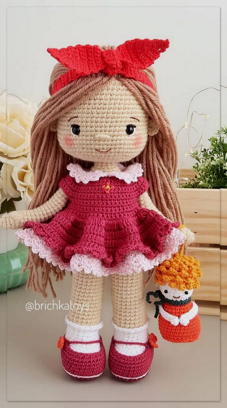 Doll Rosa Amigurumi Free Crochet Pattern – En.amigurumitariflerim.com