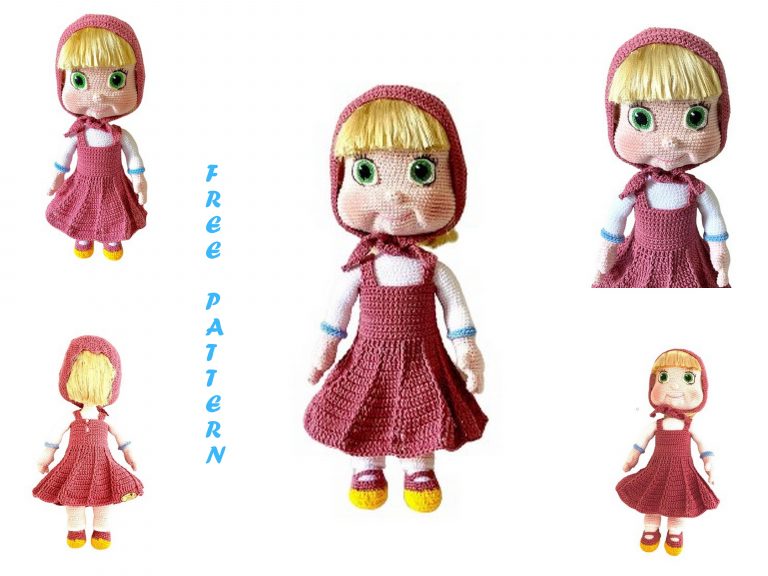 Masha Amigurumi Doll Free Pattern