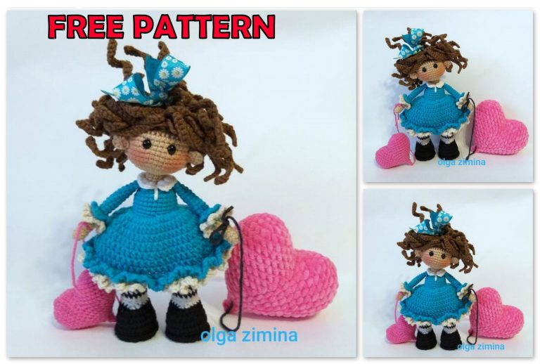 Valentine Doll Amigurumi Free Pattern