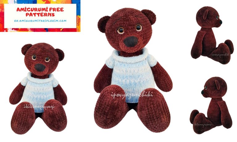 Adorable Amigurumi Teddy Bear Free Pattern