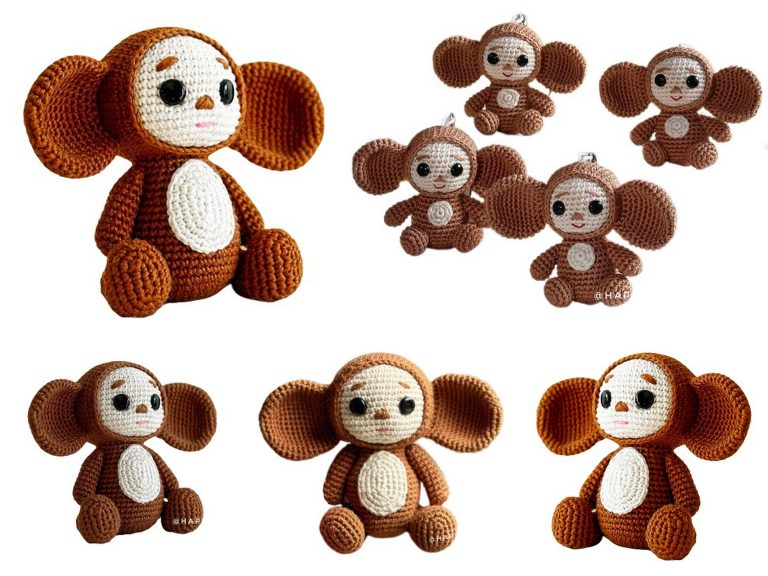 Amigurumi Cheburashka Keychain Free Pattern – Craft Your Own Cute Crochet Companion!