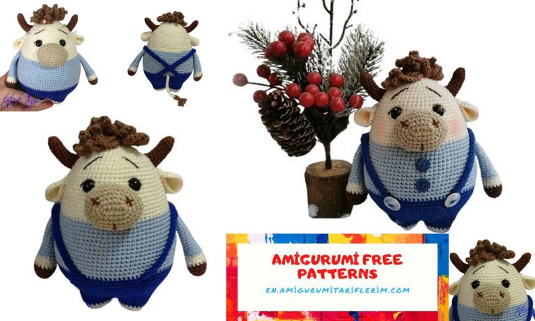 Little Fat Bull Amigurumi Free Pattern: Crochet Your Own Adorable Plushie!