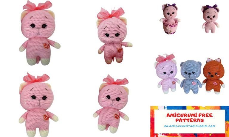 Pink Kitten Amigurumi Free Pattern: Craft Your Adorable Feline Friend!